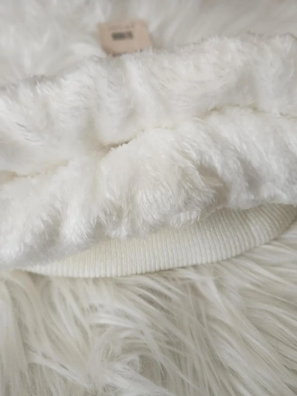 NY Embroidered White Knit Beanie - Men